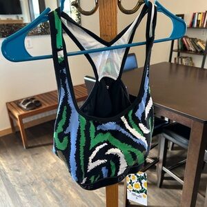 Colorful Patterned Sports Bra